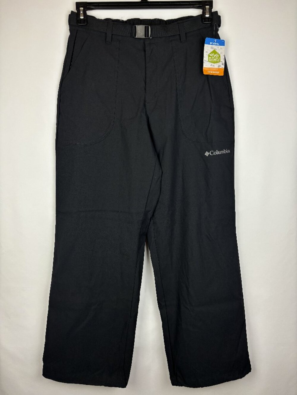 Medium Columbia Brea Falls Nylon Pant Straight Leg Belt Soft Active Stretch NWT
